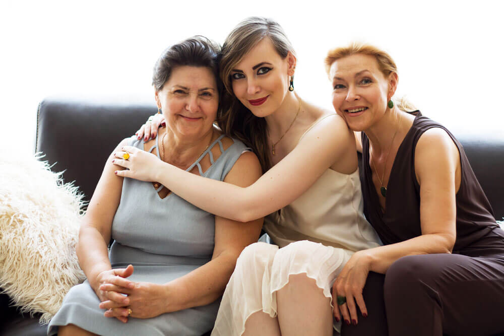 Edita, mum and grandma 3 generations of pret-a-reporter