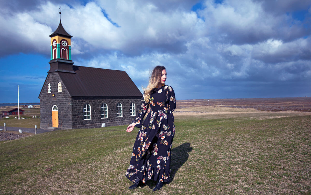Travel Blogger Iceland Black Church