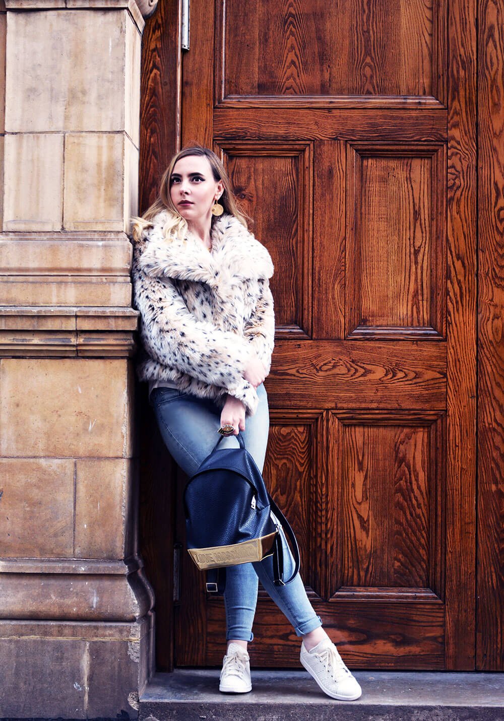 Edita in Vinted coat, Levis, Moschino, Adidas 7