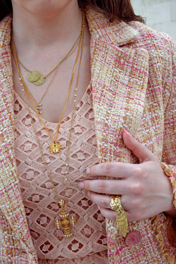 Variety of vermeil jewellery