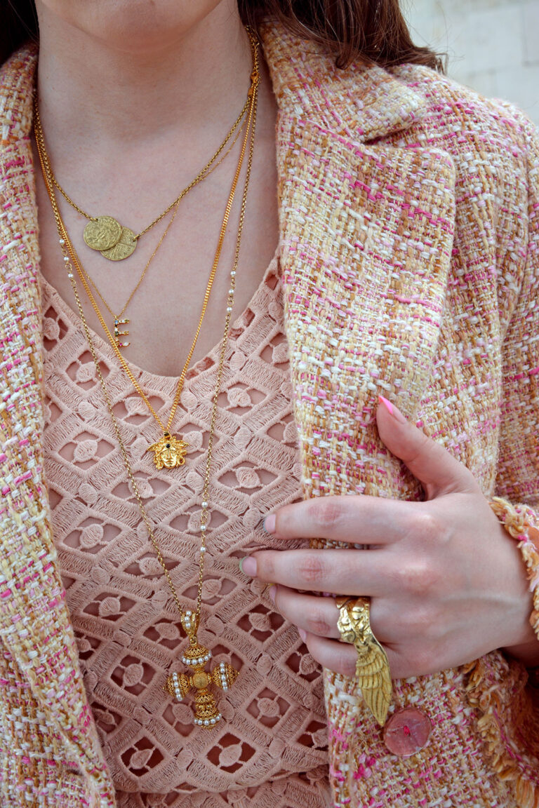 Variety of vermeil jewellery